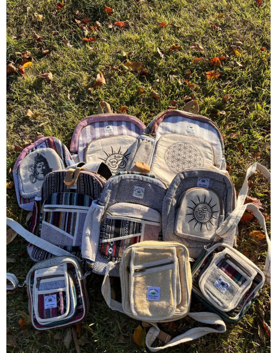 Ethno batoh z konope - OM veľký